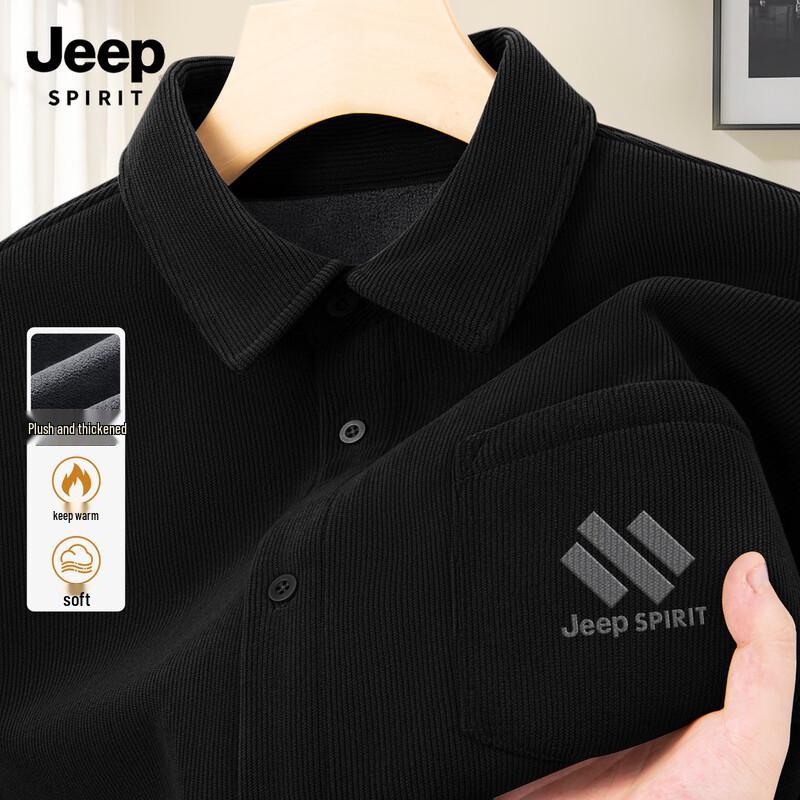 

JEEP SPIRIT Men s Warm Corduroy Long-Sleeve Shirt Jacket XL