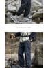 Men's Spring Ice Silk Quick-Dry Tapered Leg Mountain Style Outdoor Wrinkled Shell Pants