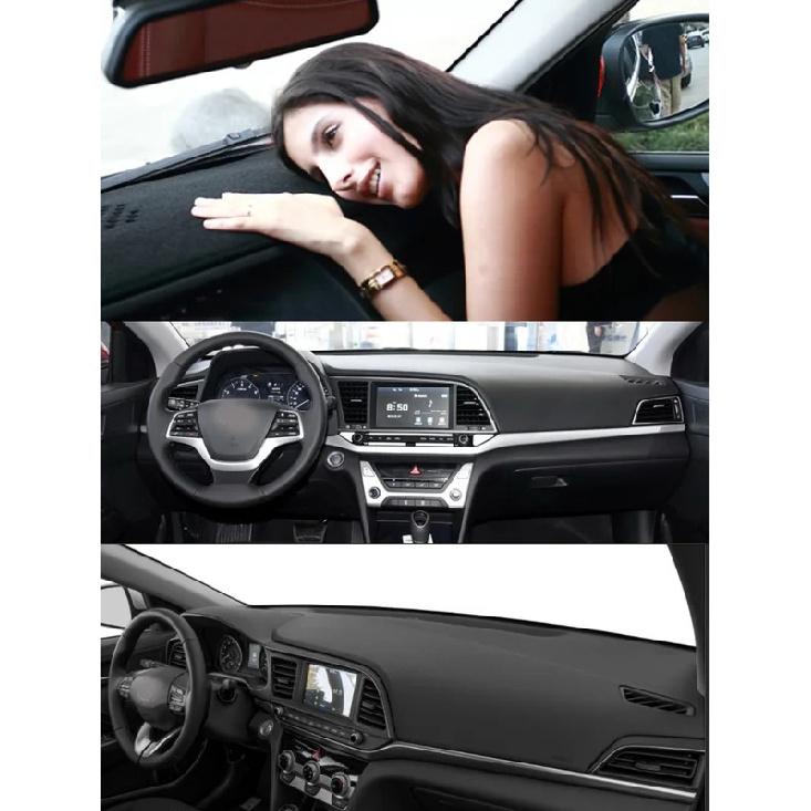 For Hyundai Elantra Sport MK6 2017-20 Dashmat Dashboard Cover trument Panel Sunscreen Protective Pad Anti-Dirt Proof Dash Mat