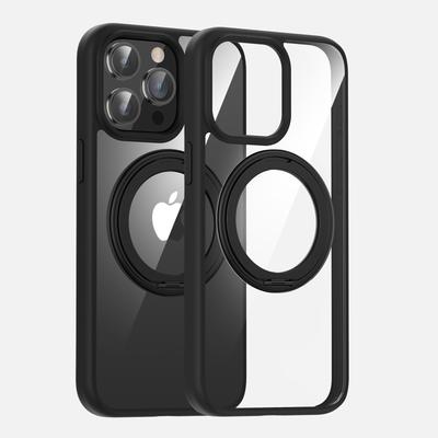 Magnetic Stand Is Suitable for Apple 15 Full Cover Anti-drop Iphone14promax High-transparency 13 Phone Cases