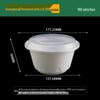 ZISIZ Disposable Round Food Containers
