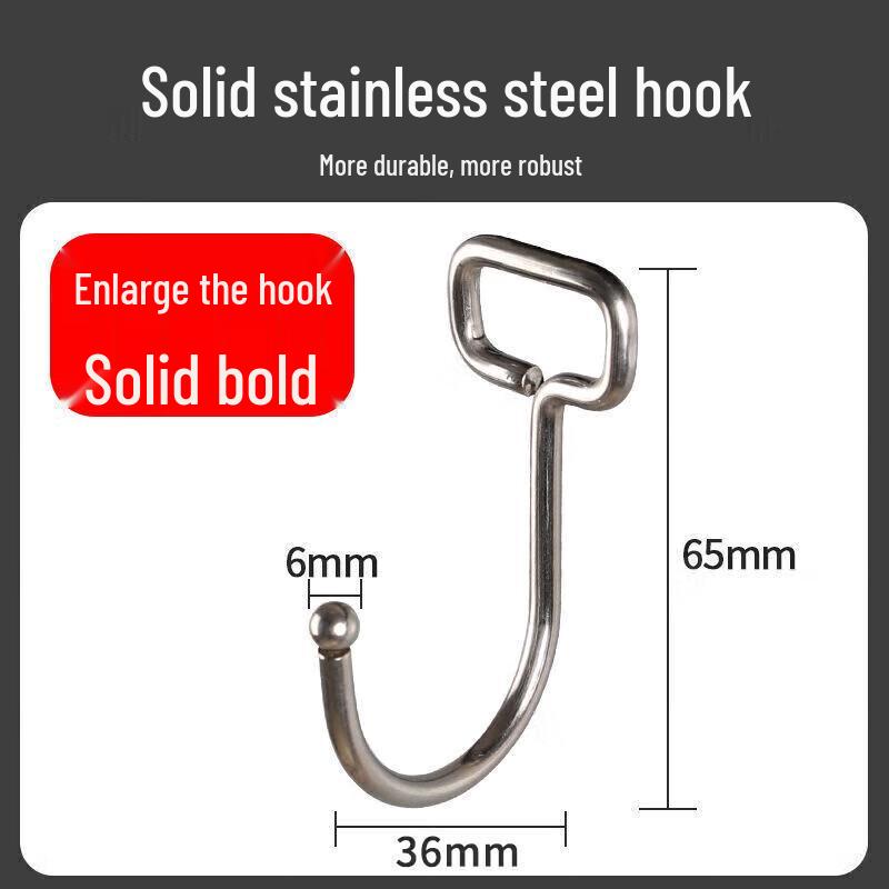 Miaomei No-Punch Super Strong Adhesive Hooks (10-Pack)