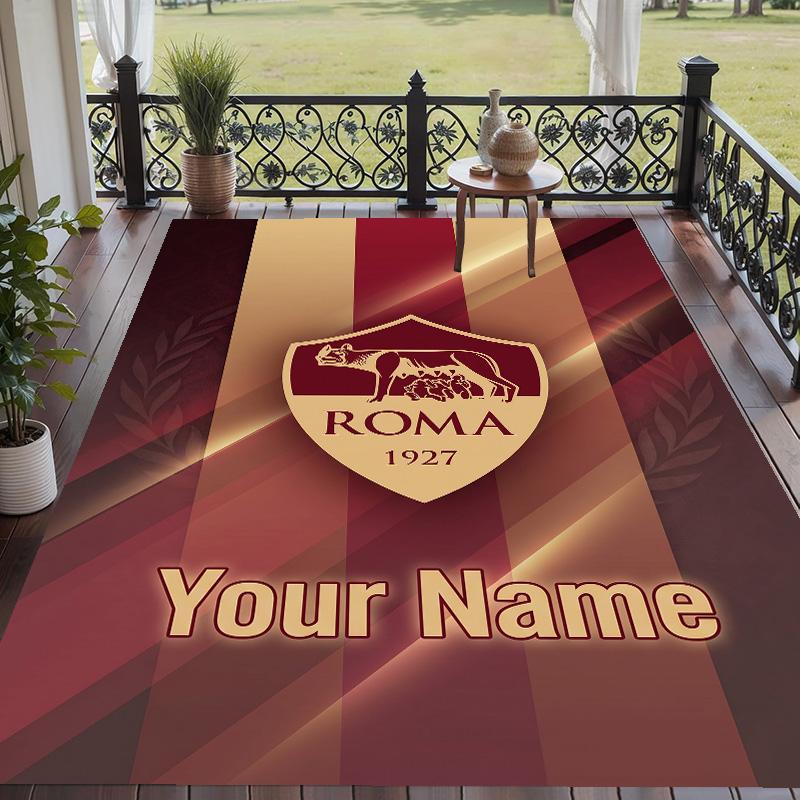 Custom Text Printed Rug AS Roma Non Slip Floor Carpet For Home Room Decor
