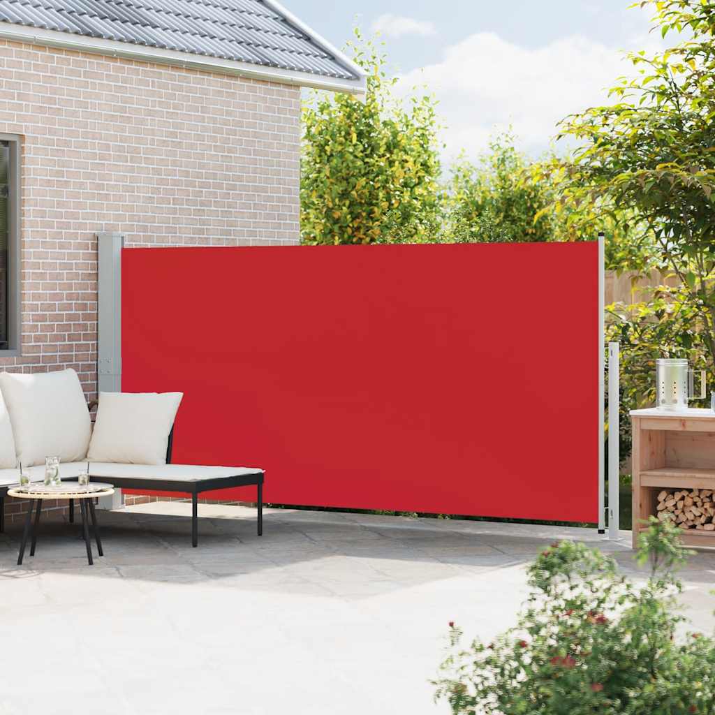 Side Awning Retractable 180 X 500 Cm Red
