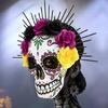 Masquerade Mask Day of The Dead Mask Rose Suger Skeleton Mask for Halloween Cosplay Costumes Party Mask for Women Men