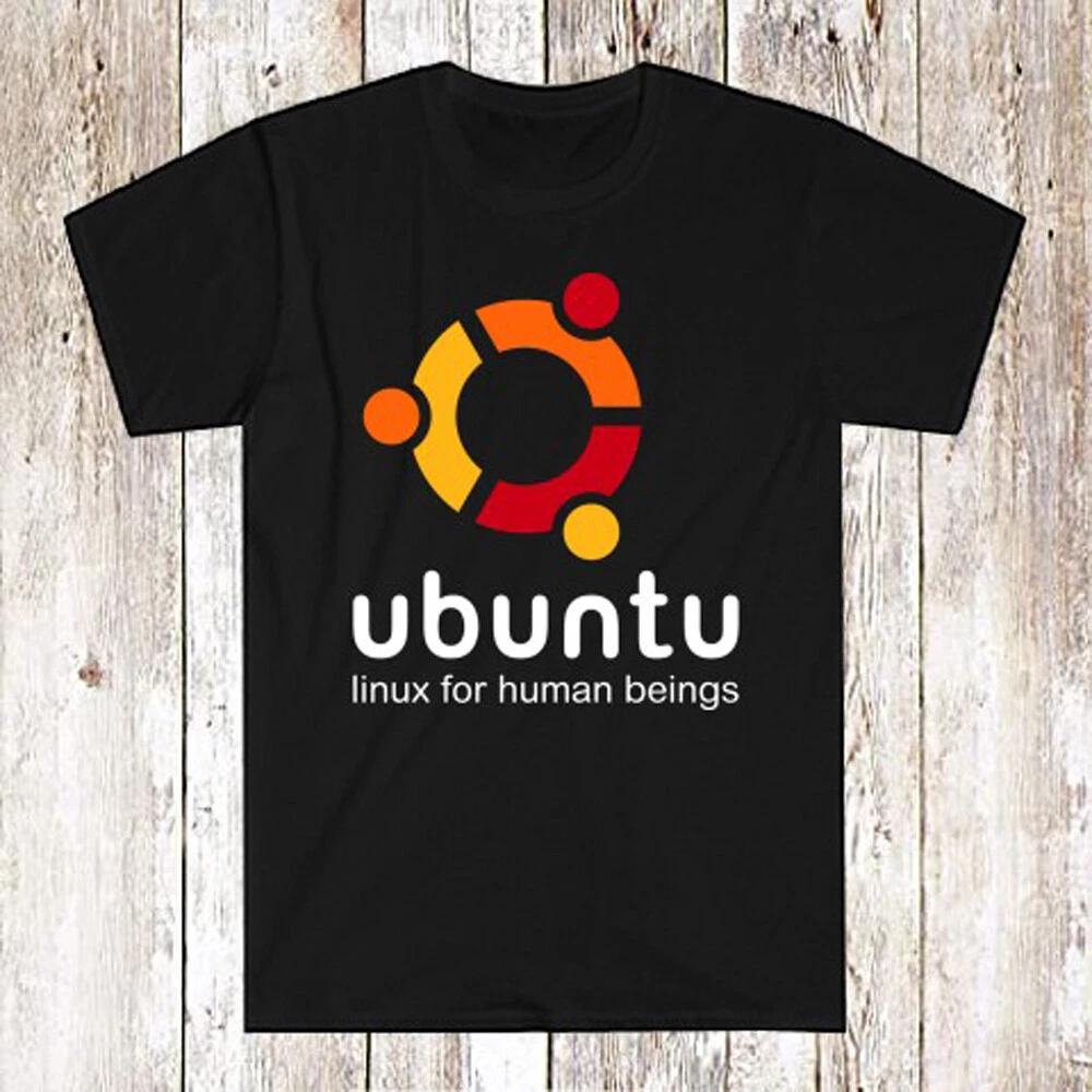Ubuntu Linux Men s Black Size S-5XL 3XL