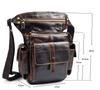 Meigardass Leg Genuine Multifunctional Waist Pouch for Thigh Hip and Shoulder Outdoor Waterproof and Abrasion Resistant Men's Bag, Leather,