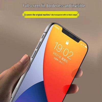 Apple iPhone 15/13 Pro Full-Screen Tempered Glass: Anti-Fingerprint, High-Definition, No Black Edge