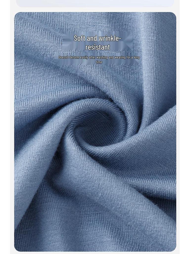 Dětské modální pyžamo - Letní lehké, kulatý výstřih, dlouhý rukáv a kalhoty pro chlapce a dívky.