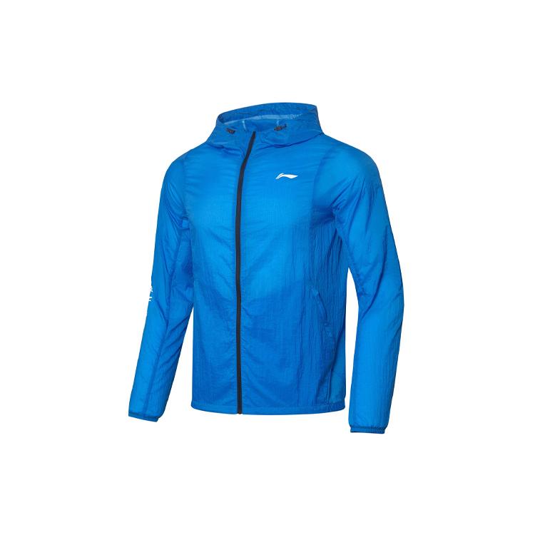 Куртки Li Ning Мужские Синие С Капюшоном Средней Жесткости Soft Shell AFDQ205-2 XXXL