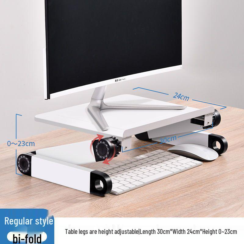 

Adjustable Monitor Riser for Desk - Desktop Screen Heightening Bracket Support