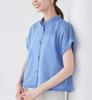 ROPE PICNIC Balloon Hem Blue Women's Blouse, (44)