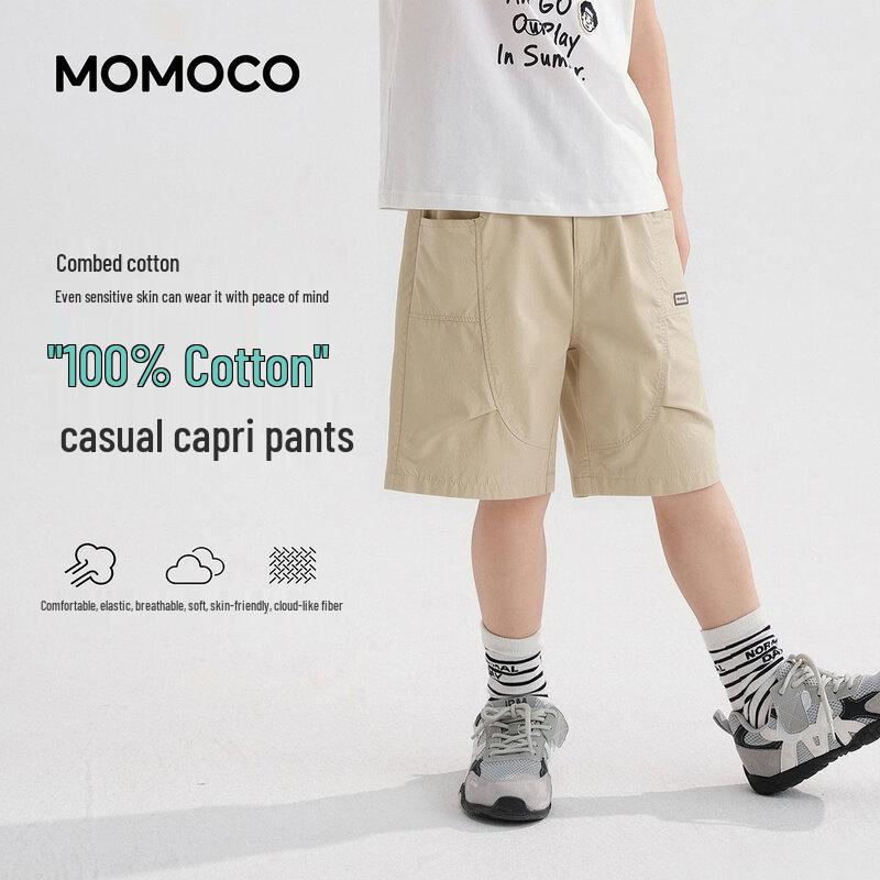 MOMOCO Boys 2026 Summer Casual Capri Pants 110