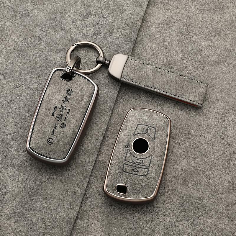 Portable Key Case For Bmw 520 F10 F30 F18 118I 320I 1 3 5 7 Series X3 F25 X4 M3 M5 Smart Remote Car Key Case Cover Fob Holder