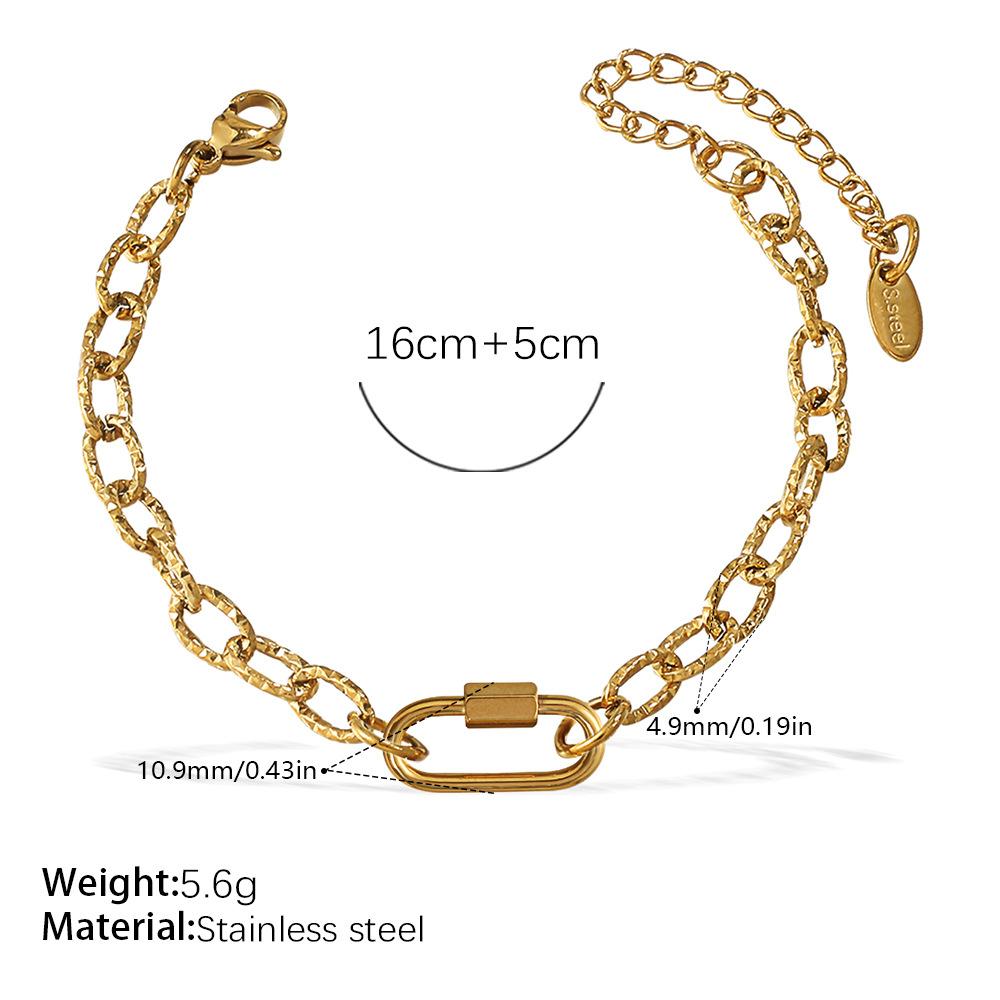 Japan And South Korea Fashion Niche Bracelet Necklace Women'S Personality Design Versatile Jewelry Does Not Fade Popular Trend