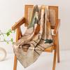 Korean Style Vibe 2026 Spring/Summer Mulberry Silk Scarf for Women - Versatile Print Neck Protector