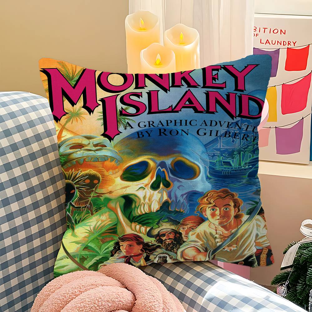 Classic Game The Secret Of Monkey Island Pillow Cover Design Cushion Cover Decor Holiday Decorati