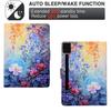 For Lenovo Idea Tab Pro/Tab P12 Pro Gen 2 Case Colorful Pattern Painting Card Slots Stand Leather Tablet Cover with Auto Sleep/Wake