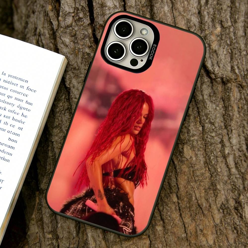 Singer Karol G Phone Case For iPhone 17,16,15,14,13,12,11 Plus,Pro Max,XS,Colorful Silver Phone case Funda Cover
