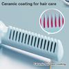 Lightweight Rechargeable Hair Straightener Brush Anti Scald Comb with Quick Heat Up Adjustable Temperature for Travel