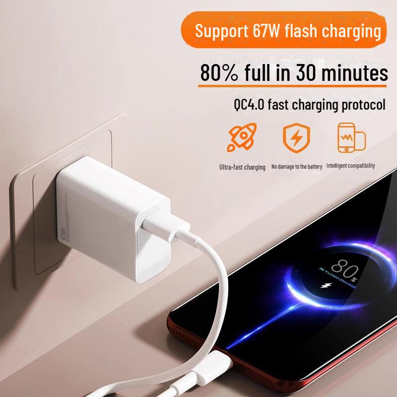 67W EU-Ladegerät für Xiaomi Poco X3 GT/Redmi Note 11 Pro