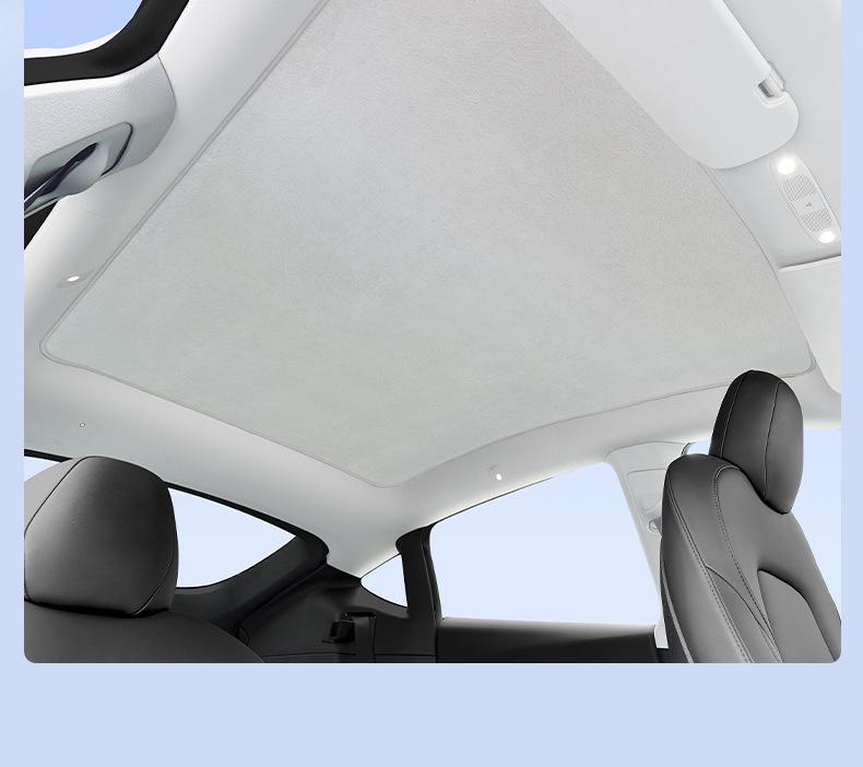 IM L6/L7/LS6 Suede Velvet Electrostatic Car Sunroof Full Coverage Sunshade Curtain
