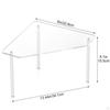 2 Pieces Acrylic Bathroom Corner Shelf Shower Rack Vanity Storage Countertop