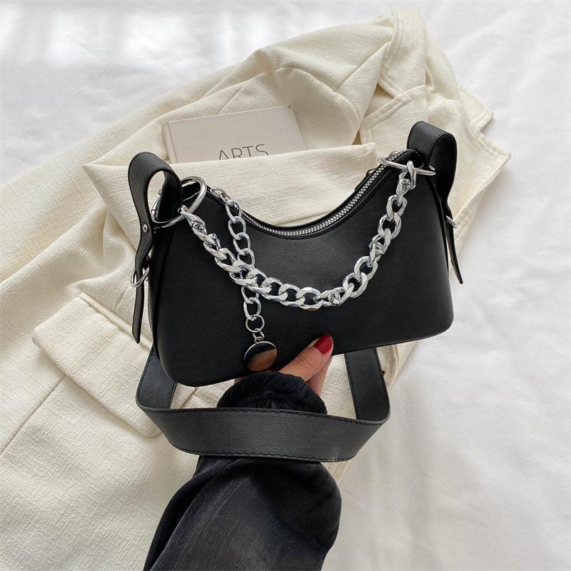 Chic Vintage Blue Pu Leather Tote Bag Trendy Commuter Shoulder Bag With Zipper Black