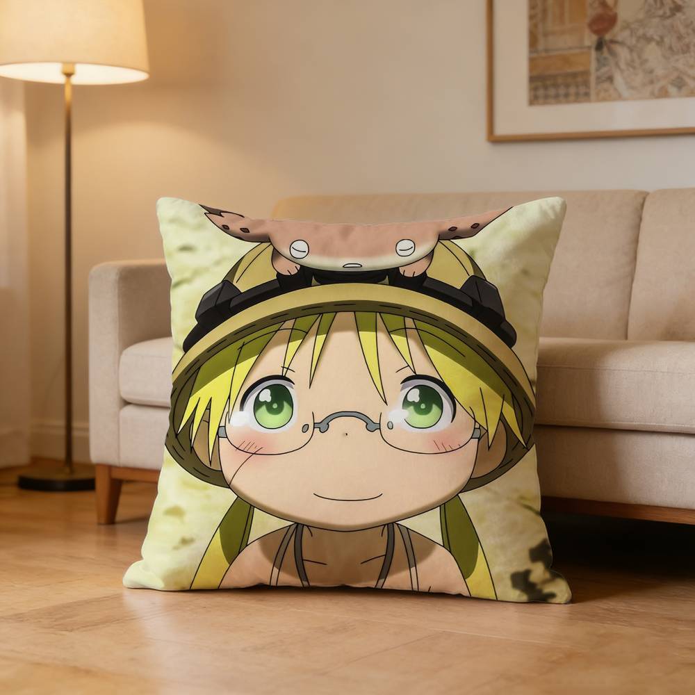 Anime MMade In Abyss Pillow Case Pattern Printed Pillowcase For Living Room Sofa Cushion Cover