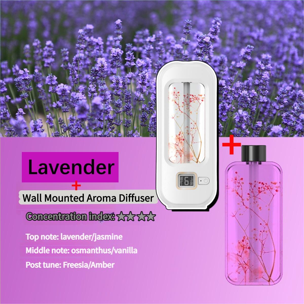 

6 режимов Аромадиффузор H3 Настенный диспенсер освежителя воздуха Аромат Эфирное масло Увлажнитель воздуха Ароматерапия Перезаряжаемый от USB Для дома Спальни #Lavender-1PCS