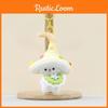Cute Elf Mushroom Plushie Keychain Pp Cotton Stuffed Soft Toy For Charm Backpack