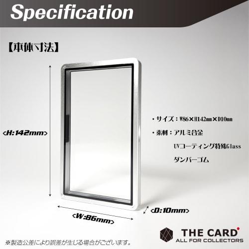 THE CARD ALL FOR COLLECTORS Magnetic Holder for PSA Certified Cards, UV Protection Rate of Over 99% with Specially Coated Glass, Premium Aluminum Allo