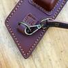 Portable Straight Knife PU Leather Sheath Cover for Fixed Knife Outdoor Storage Bag Knife Holster with Crossbody Strap