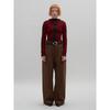 Sand Sound Boat Neck Crop Zipup Cardigan Red