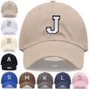 Initial Letter A-Z Embroidery Baseball Cap For Womne Men High Quality Soft Cotton Fashion Team Sport Visors Snapback Caps