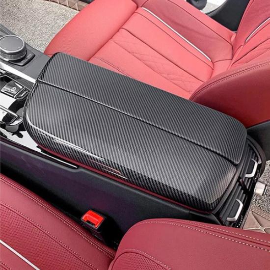 Carbon Fiber Color Armrest Box Console Box Cover For 2018- BMW 5 Series G30