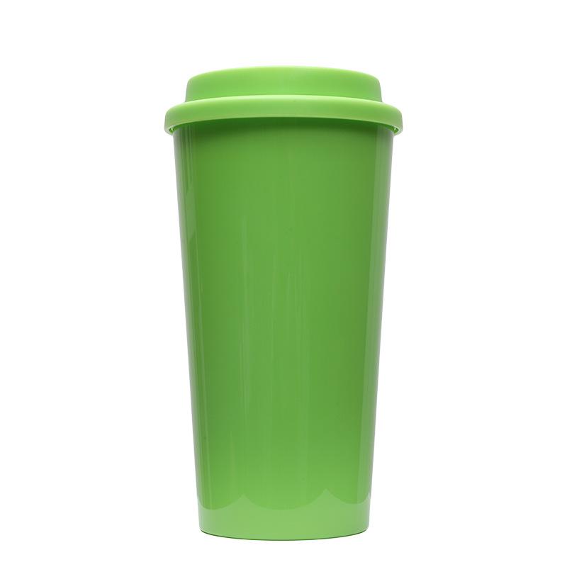 16oz Double Layer Macaron Color Coffee Cup - Large Capacity, Suitable for Men and Women