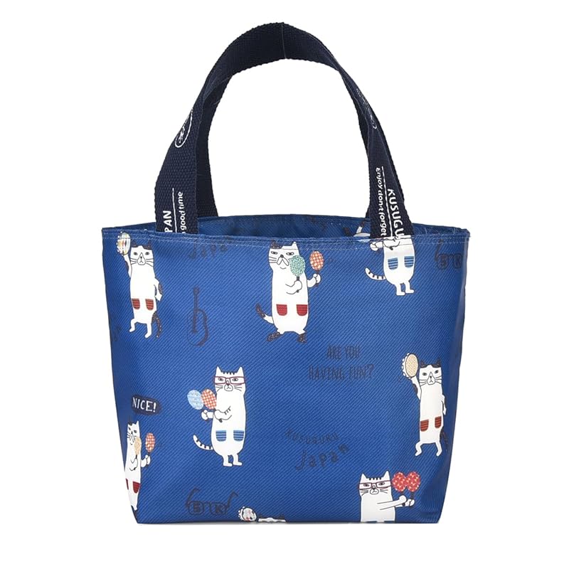 

[KUSUGURU] [Kusuguru Japan] Cold and thermal lunch bag Neko Maruke BL
