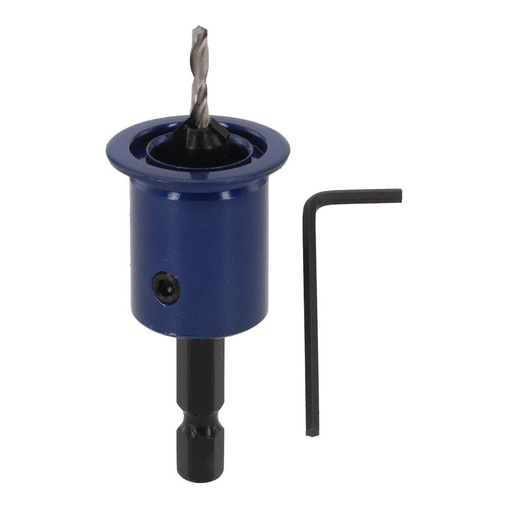 

Sturdy Router Bit Wear Resistant Countersink Drill Bit 8mm/10mm Hexagon Wrench Woodworking Tool 2.8*10mm