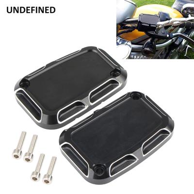 Motorcycle Brake Master Cylinder Cover For Harley Touring V-Rod Night Rod Road King Ultra Street Electra Street 2017 Front Rear