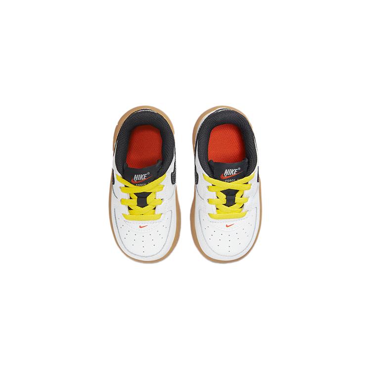 Nike Air Force 1 LV8 Low top Skateboard Shoes White Brown Infant And Toddler DO5863-100