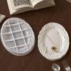 Versatile Silicone Tray Mold For DIY Plaster Art And Home Decoration