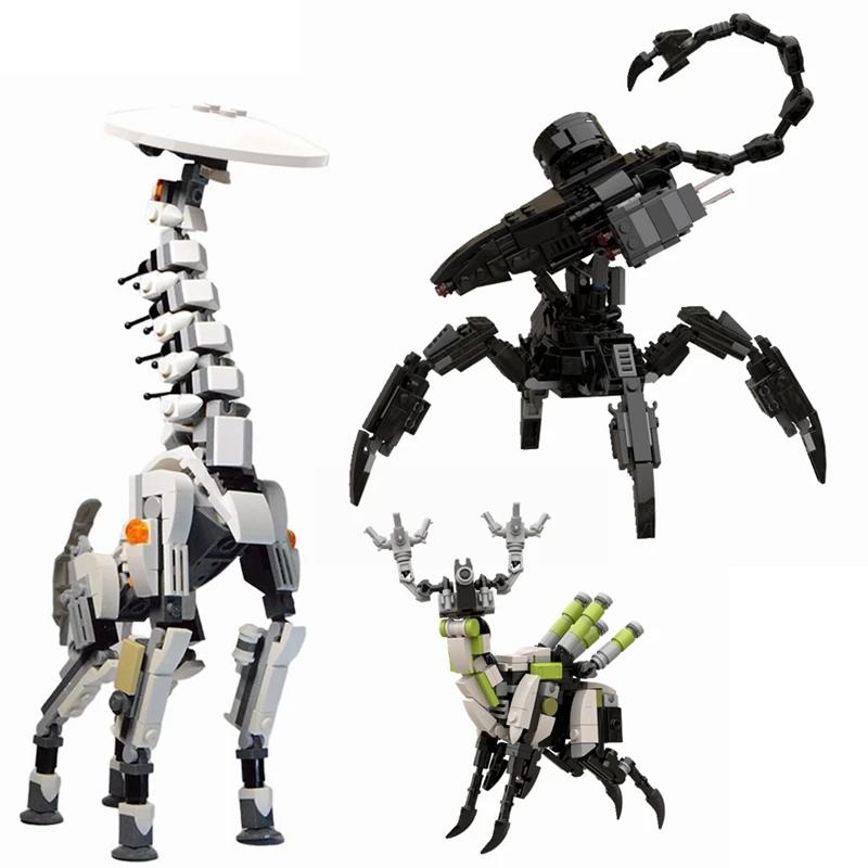 Corruptored Game MOC Horizon Zero Dawned Robot Battle Machine Action Figures Model Building Blocks Bricks Toys for Children Gift