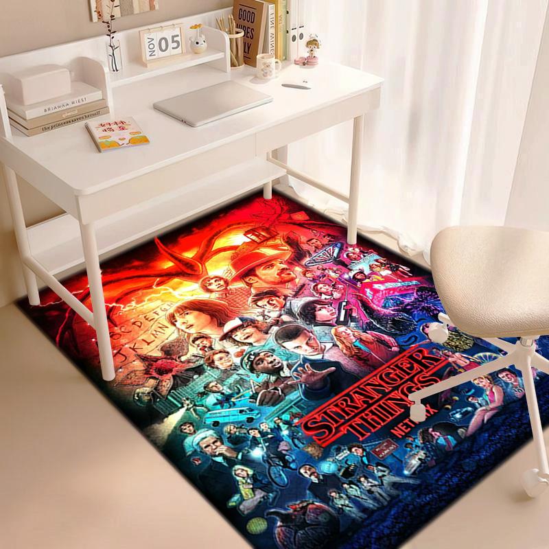Halloween horror horror theme Stranger Things carpet home living room decoration table and chairs anti slip door mat outdoor picnic mat carpet A6