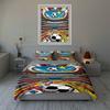 Soccer-themed, colorful, dynamic. Bedding Duvet cover sets Duvet covers Pillowcases gifts (1 * Duvet Cover 2 * Pillowcases, without duvet insert)