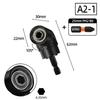 105 Degree Angle Socket Adapter 1/4 inch Extension Hex Drill Bit Adjustable Screwdriver Holder Slotted Phillips Power Hand Tools