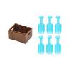 MOC City Building Blocks Character Scene Creative Accessories Mini Brick Color Wine Bottle Reagent Bottle Set Box Toy Gift X007