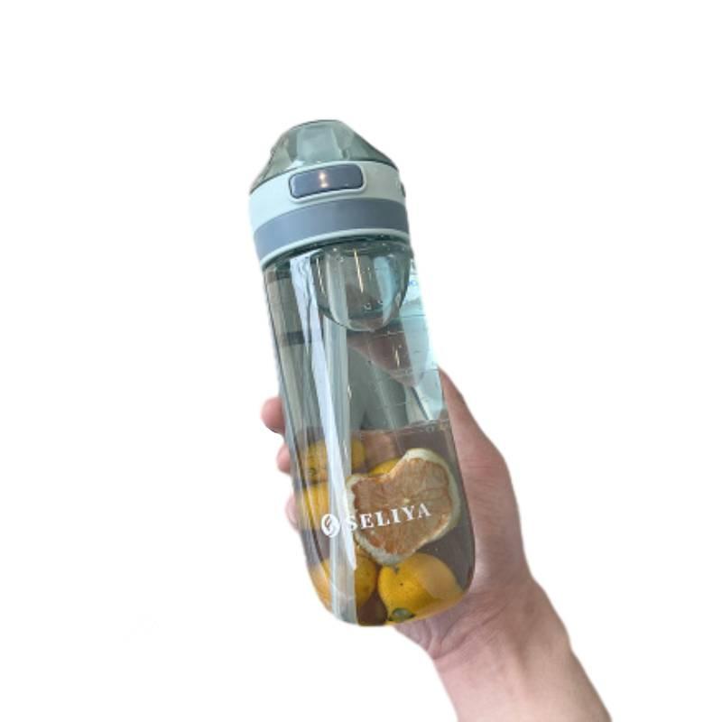 

Adult Pregnant Plastic Straw Cup Simple Portable Outdoor Sports Travel 650ml Pc зелёный