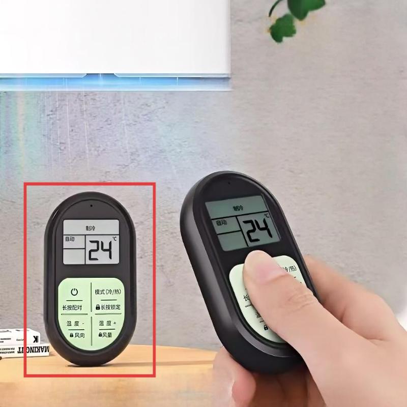Universelle Klimaanlagen-Fernbedienung Mini Tragbar Leuchtende Tasten LCD-Anzeige Geeignet für Zuhause Hotel Reisegebrauch