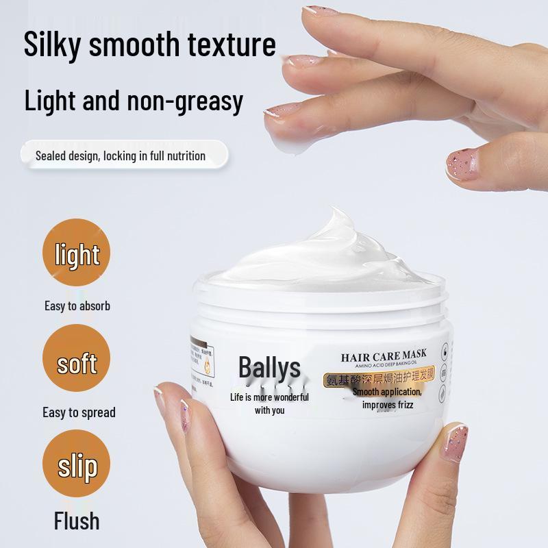 Bailisi Amino Acid Repair Hair Mask for Permed, Dyed, Dry, and Frizzy Hair - Hydrating, Smoothing, and Deep Conditioning Treatment.
